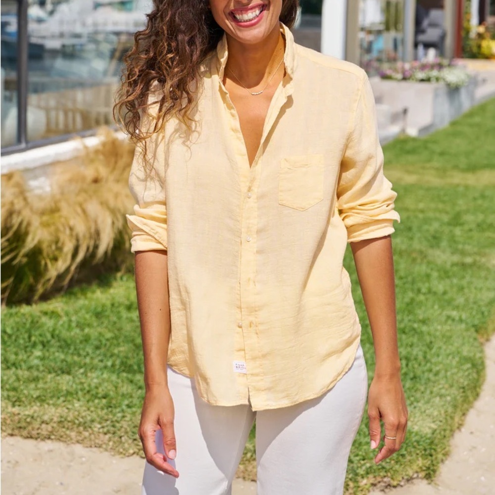 Frank & Eileen Pale Yellow Button-Down Shirt
